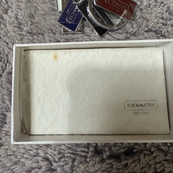 Coach Multicolor Logo Keychain - Vintage Collectible - Picture 8 of 8